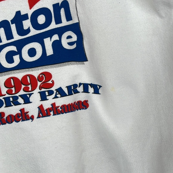 Vintage Presidential Clinton Gore campaign 1992 crewneck sweatshirt. Size XL - Picture 7 of 7